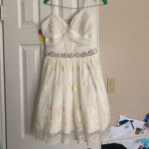 cream homecoming dress only worn once
